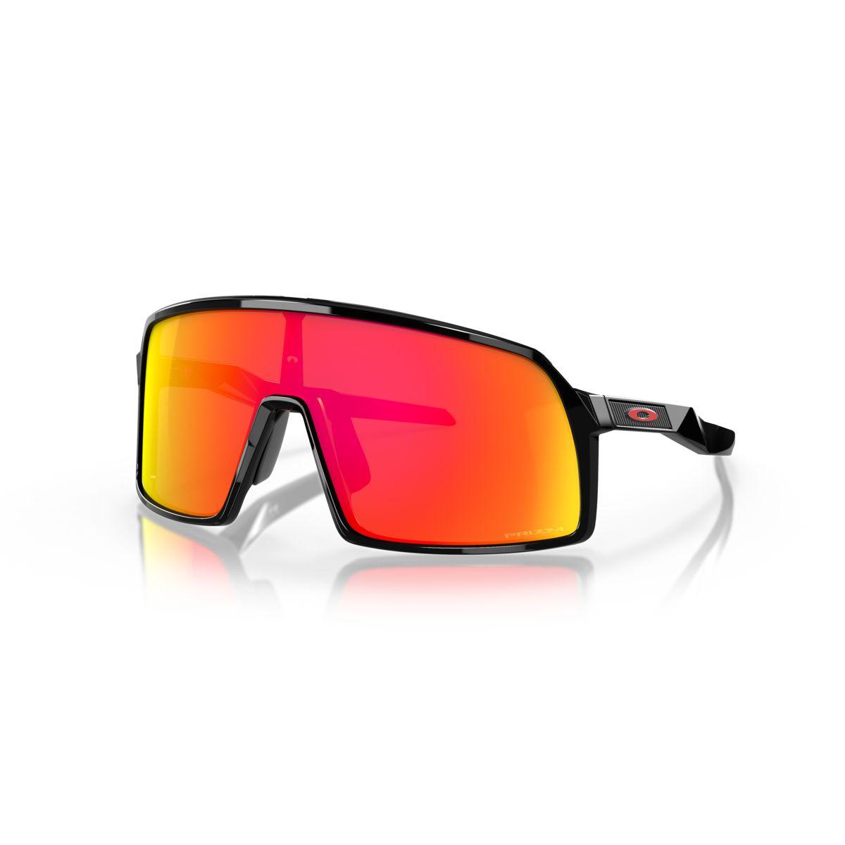 Oakley Sutro S Sunglasses Polished Black with Prizm Ruby Lens - 0OO9462 946209 - Perfect for Running, Cycling & Outdoor Sports