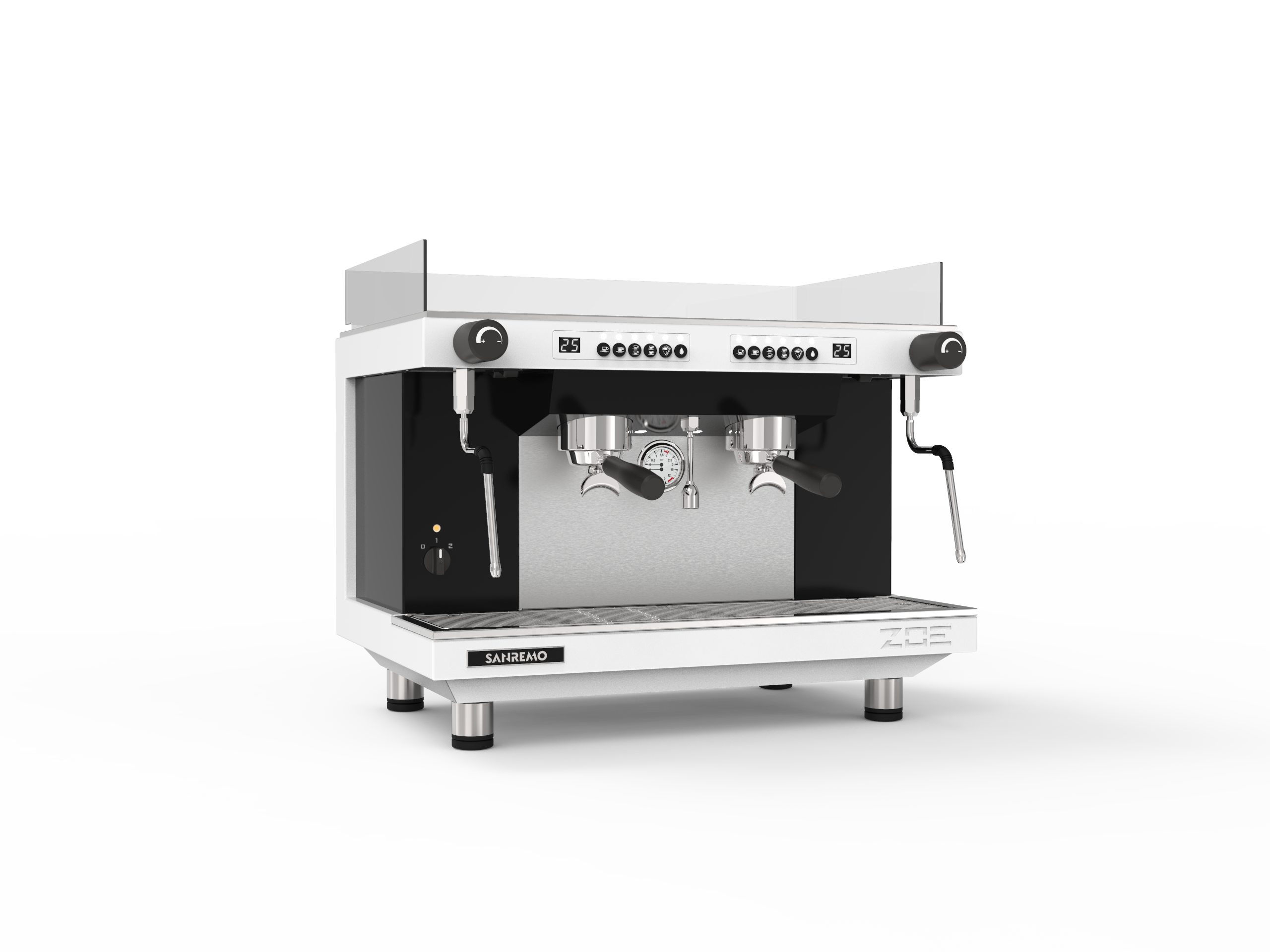 Sanremo ZOE Competition 2 Group Commercial Espresso Machine - Professional White/Black Coffee Maker for Cafes & Restaurants | Perfect for High-Volume Coffee Shops & Specialty Coffee Bars