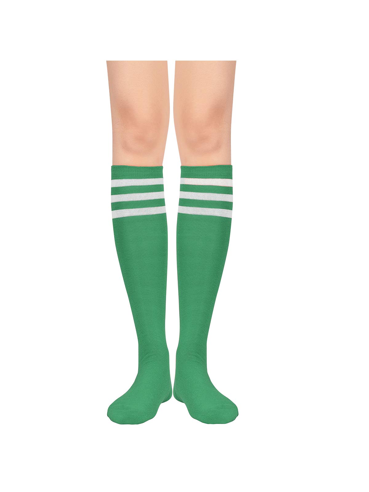Century Star Women's Knee High Athletic Socks - Breathable Thin Striped Tube Socks for Running, Yoga & Outdoor Sports - Perfect for Workouts, Hiking & Casual Wear