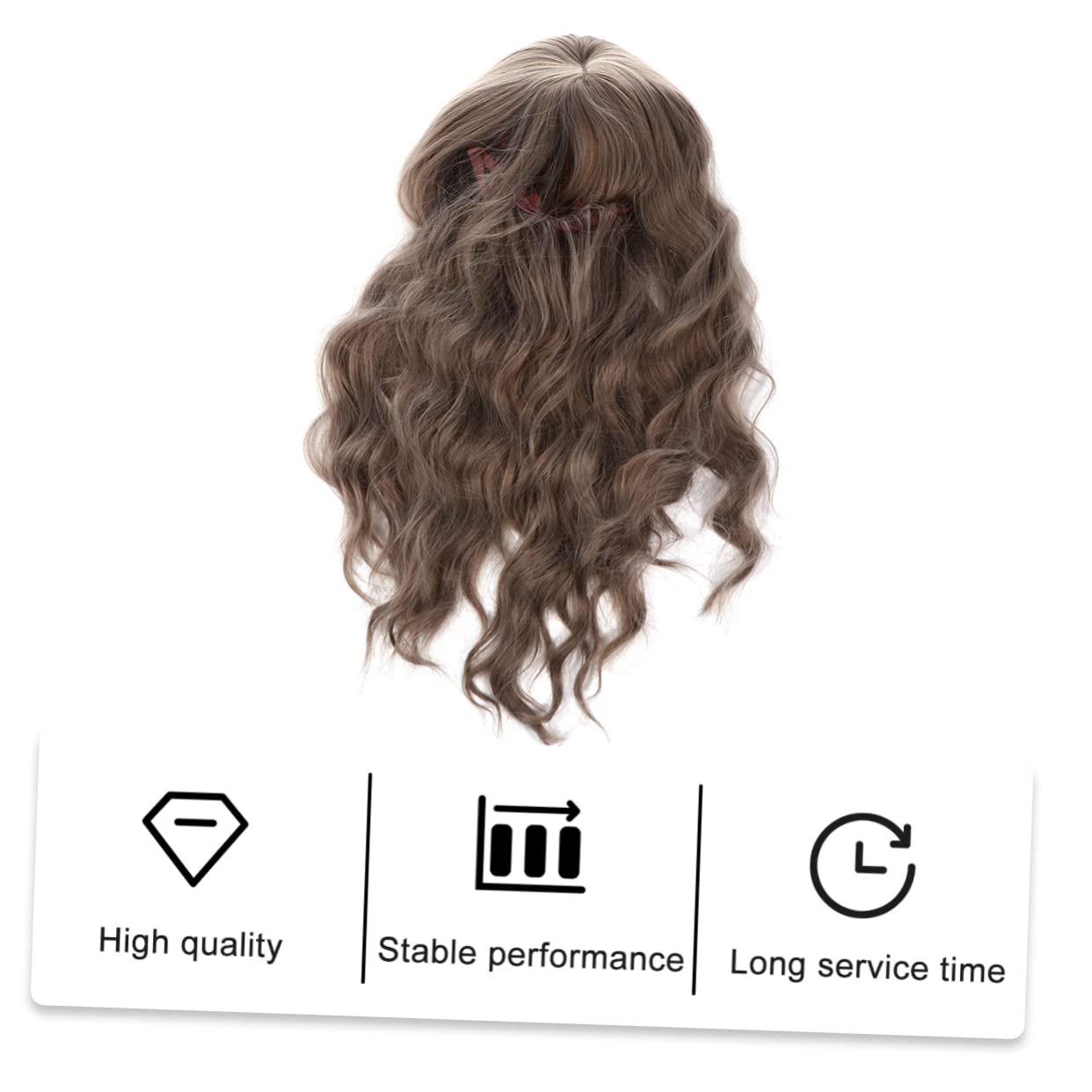 Beavorty Long Curly Wavy Synthetic Heat Resistant Wig for Women - Natural Looking Fashion Wig for Weddings, Parties & Everyday Wear | Perfect for Cosplay, Costumes & Daily Styling