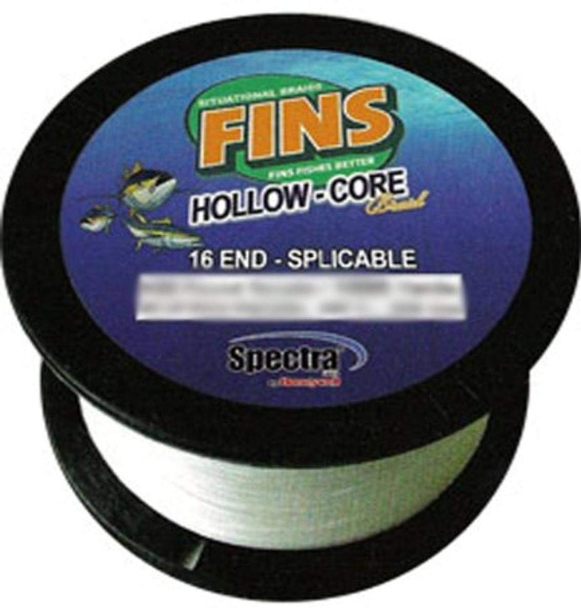 Fins Spectra 1200-Yards Hollow Core Braided Fishing Line - High Performance Saltwater & Freshwater Fishing for Bass, Trout, and Offshore Game Fish