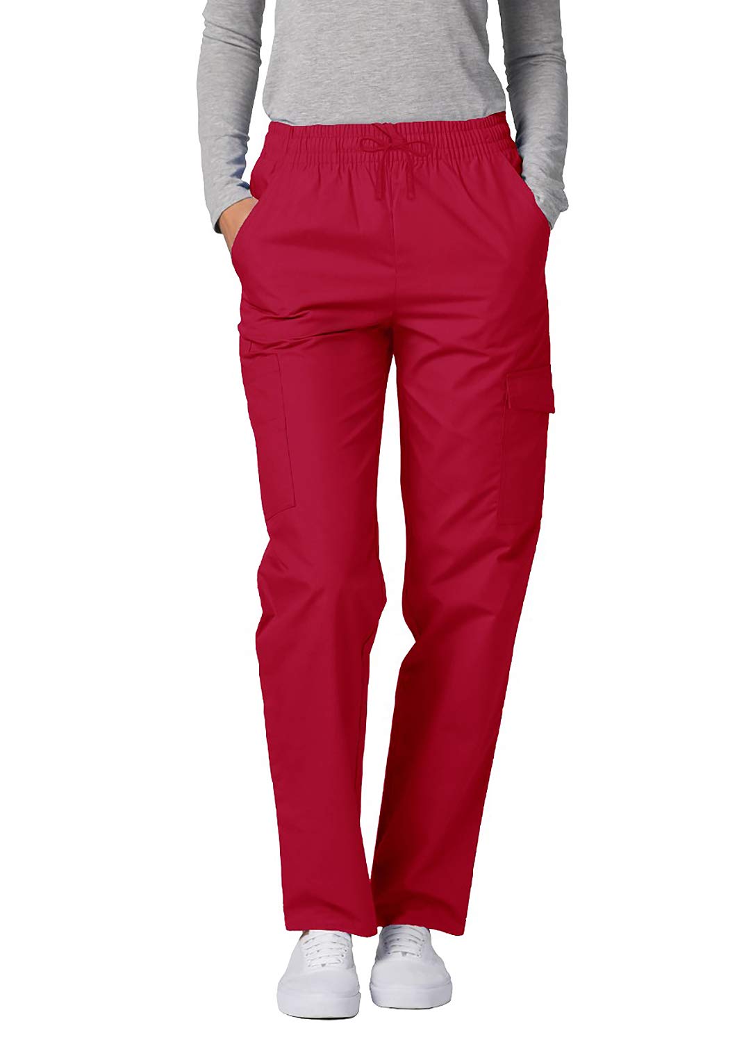 Adar Women's Universal Scrubbing Cargo Pants - Comfortable Medical Work Pants for Nurses & Healthcare Professionals | Perfect for Hospital Shifts & Clinical Duties