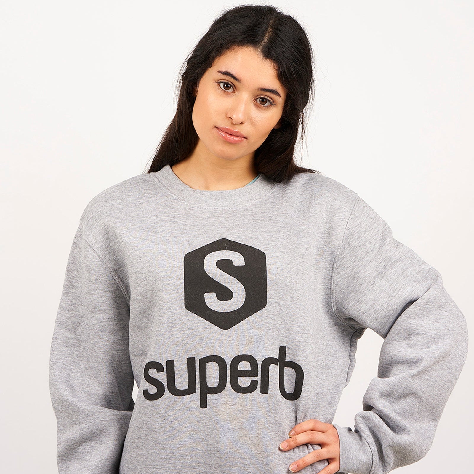 Hexablack Grey Hooded Sweatshirt - Men's & Women's Casual Pullover for Outdoor & Streetwear Fashion