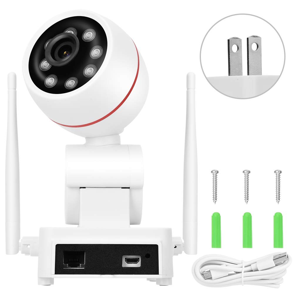 2MP PTZ WiFi Surveillance Camera with Night Vision & Wide-Angle View - Indoor/Outdoor Security Monitoring for Home, Office & Business (US)