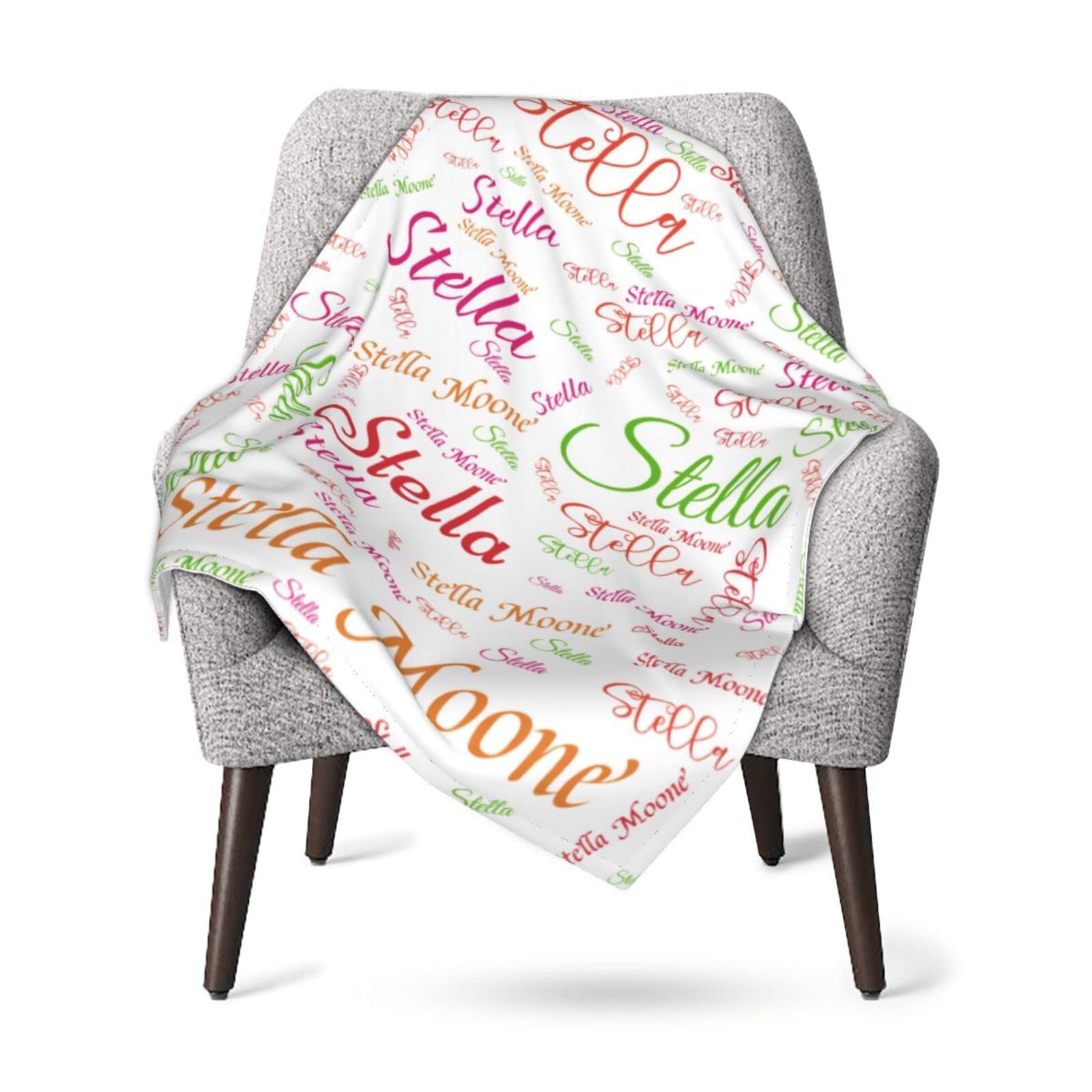Personalized Baby Blankets with Name - Custom Embroidered Baby Blanket Gift for Boys & Girls - Perfect for Newborn Showers, Christenings & Nursery Decor
