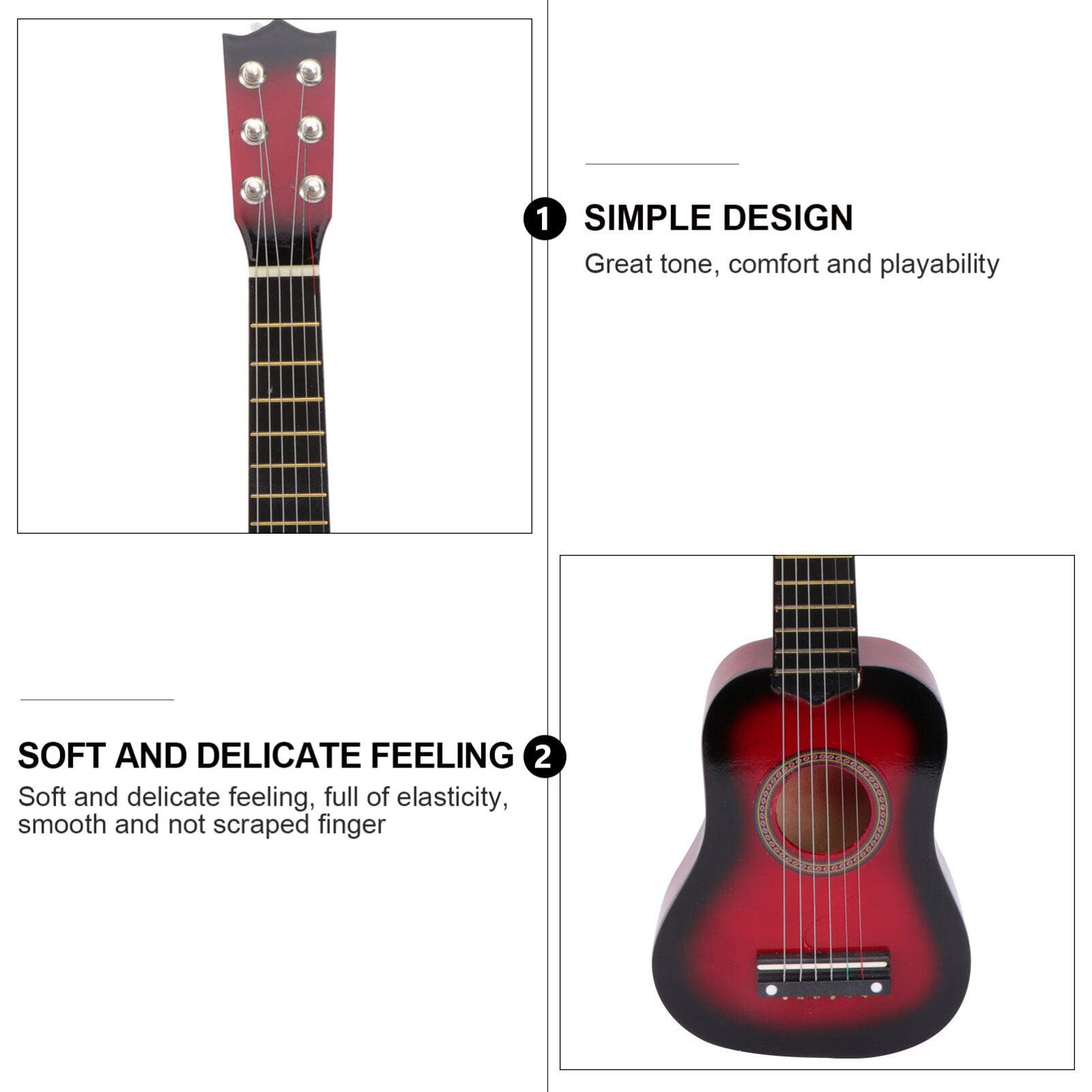 21 Inch Acoustic Guitar for Kids - Portable Wooden Guitar with Bag - Perfect for Beginners, Travel & Outdoor Play - Children's Musical Instrument Gift