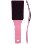 DL 60/120 Grit Dual Sided Curved Foot File - Professional Pedicure Tool for Callus Removal & Dead Skin Exfoliation at Home or Salon