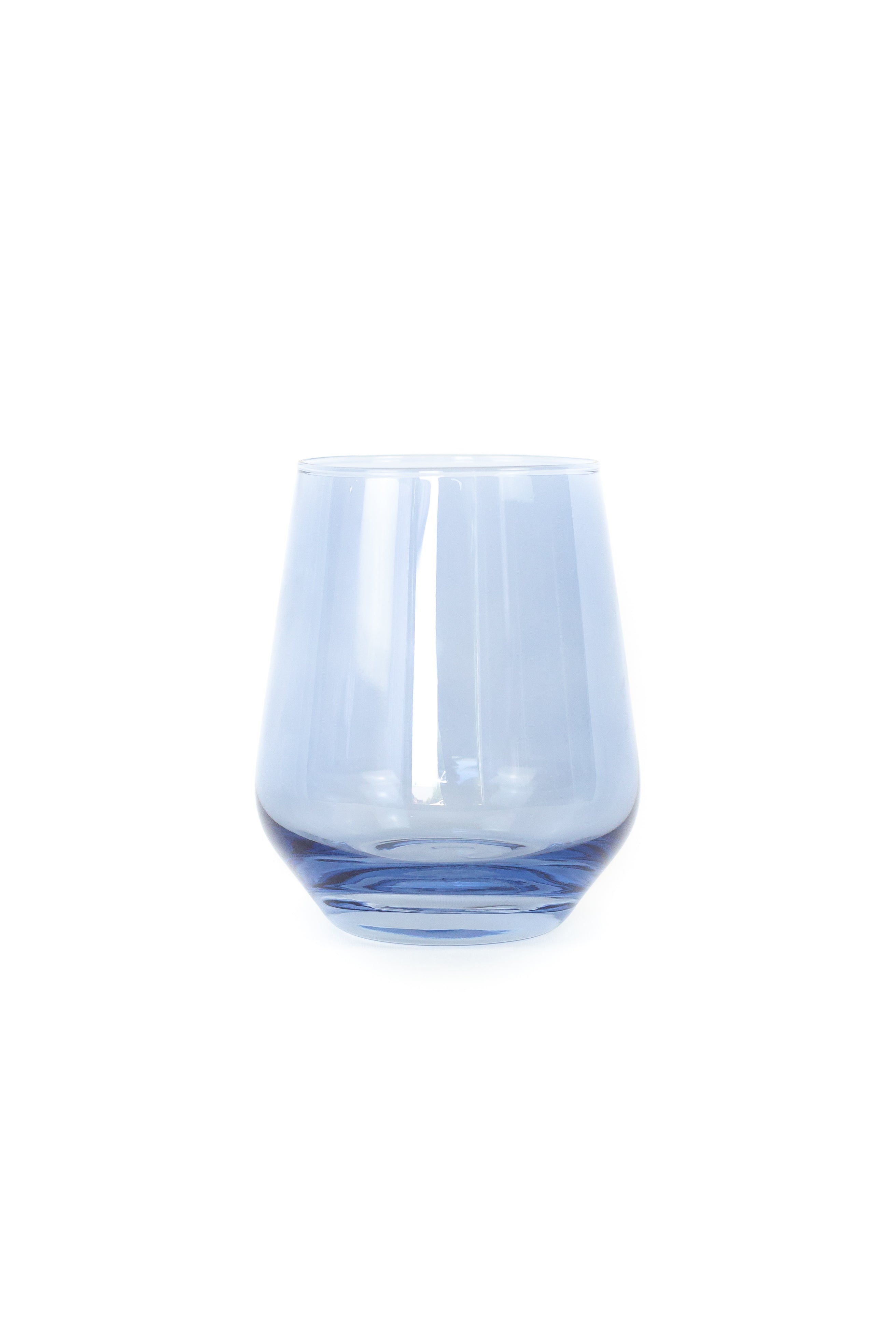 Estelle Colored Wine Stemless Glasses Set of 2 - Cobalt Blue - Shatter-Resistant & Dishwasher Safe - Perfect for Parties, Weddings, and Home Entertaining