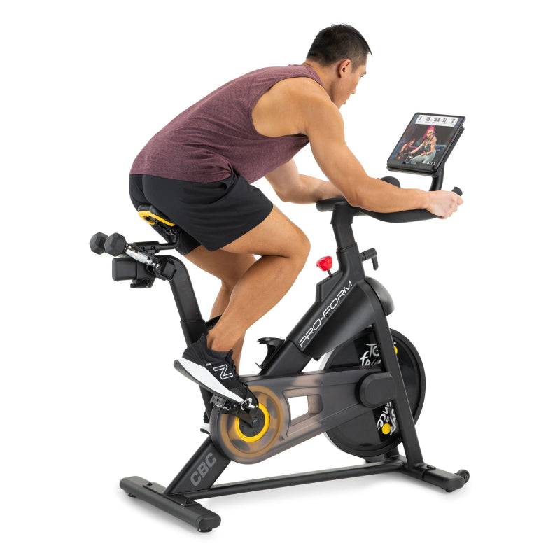 ProForm Tour De France CBC Studio Cycle - Indoor Exercise Bike for Home Workouts, Cardio Training & Spin Classes - Perfect for Fitness Enthusiasts & Cycling Lovers