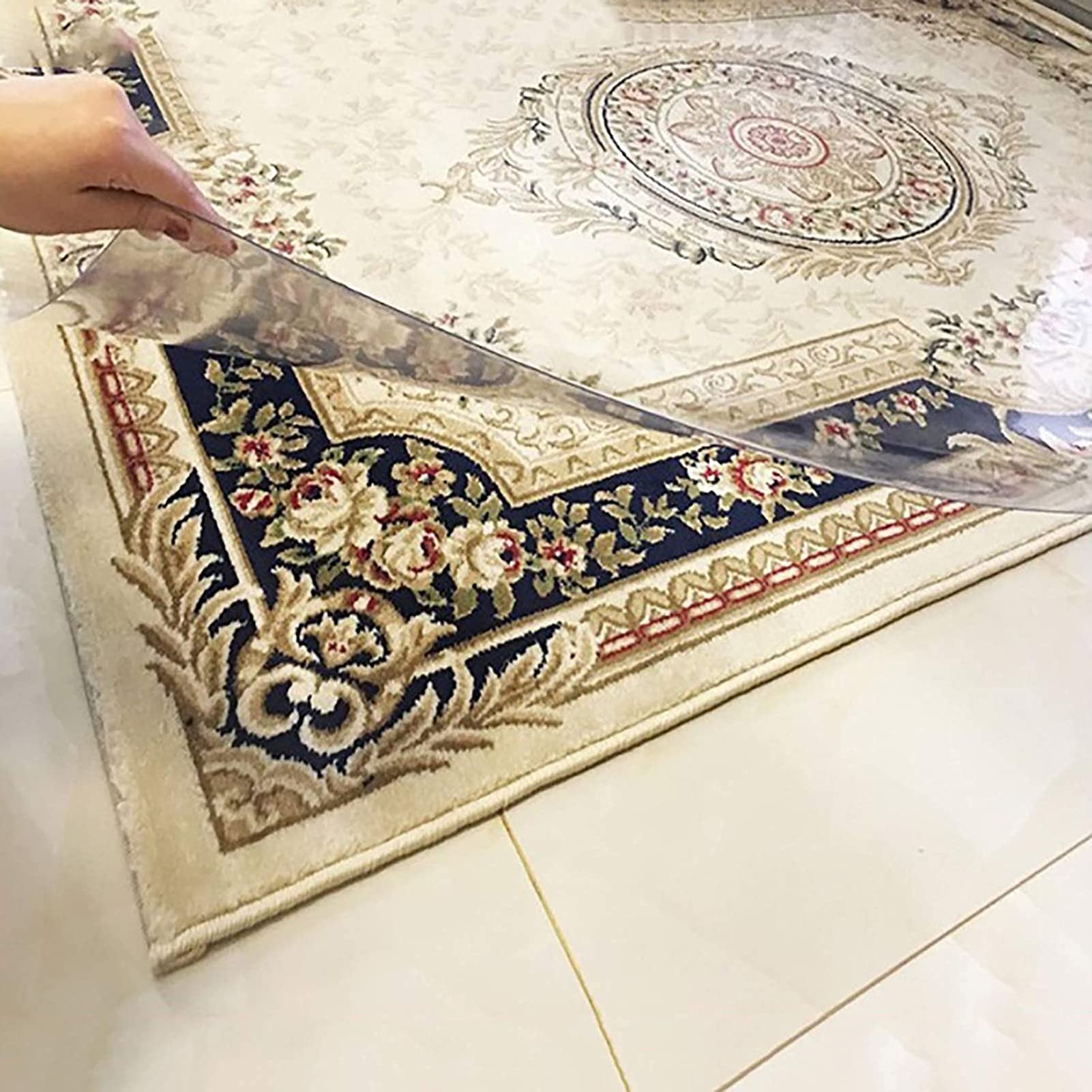 Anti-Static Chair Mat for Hardwood Floors & Carpets - 1.5mm/2mm Thick Clear Glass Desk Chair Mat - 37 Size Options (90x160CM) - Perfect for Home Office, Gaming Setup & Workspace Protection