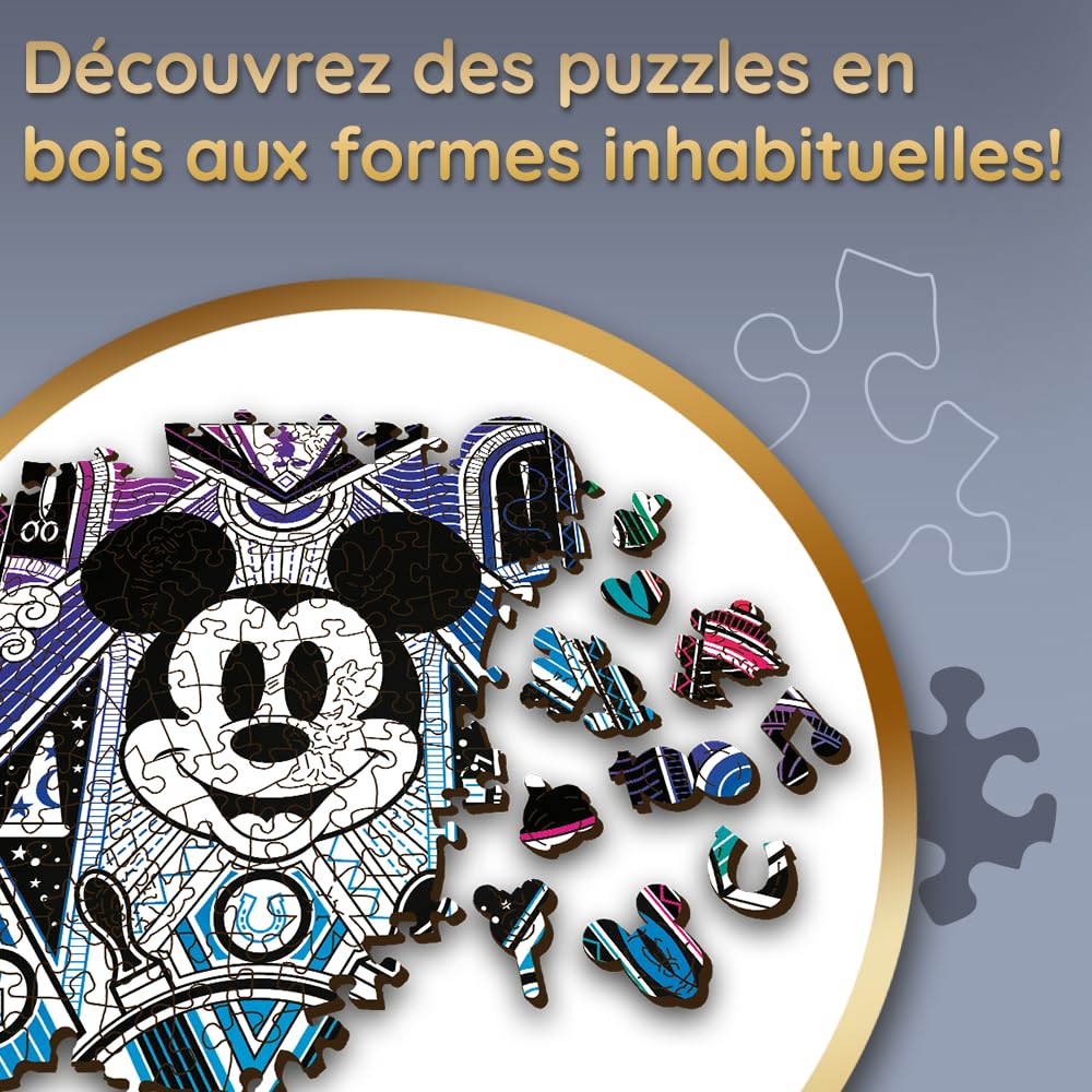 Trefl Mickey Mouse Puzzle - 100 Piece Jigsaw Puzzle for Kids, Multicolored Disney Cartoon Character Puzzle | Fun Family Game & Educational Activity for Children's Birthday Party