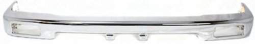 CPP Chrome Steel Front Bumper for 1989-1995 Toyota Pickup Truck - Heavy Duty Replacement Part - TO1002102 - Perfect for Off-Roading & Vehicle Restoration Projects