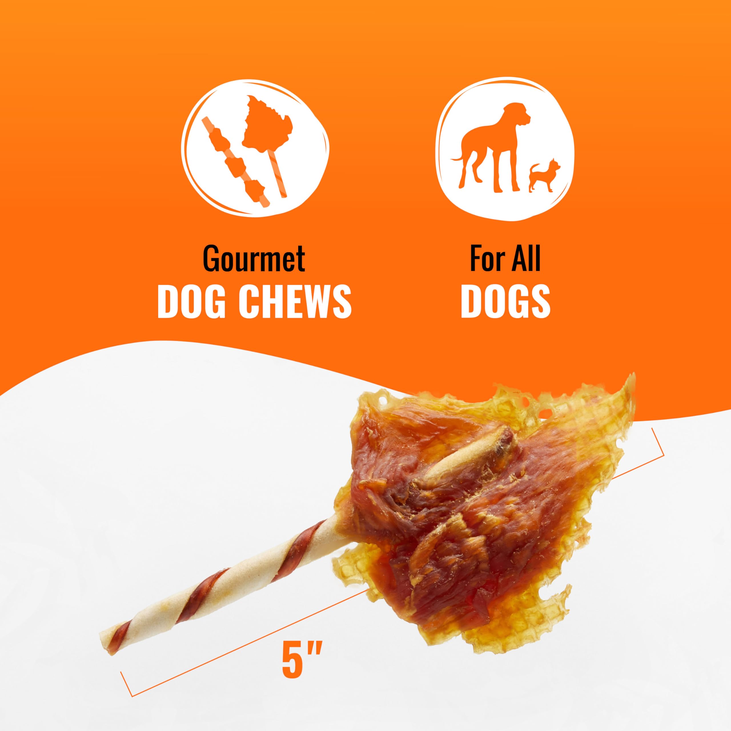 Good ‘n’ Fun Triple Flavor Dog Chews - Chicken, Pork Hide & Beef Hide Long-Lasting Treats for All Dogs (12oz) - Perfect for Training Rewards, Dental Health & Playtime