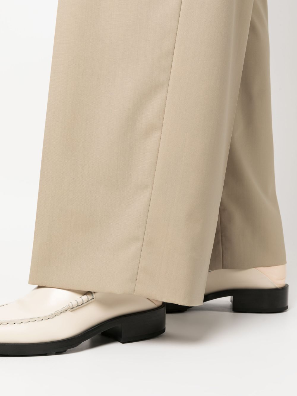 ARMARIUM Women's Casual Beige Trousers - Comfortable High Waist Pants for Work, Office & Everyday Wear