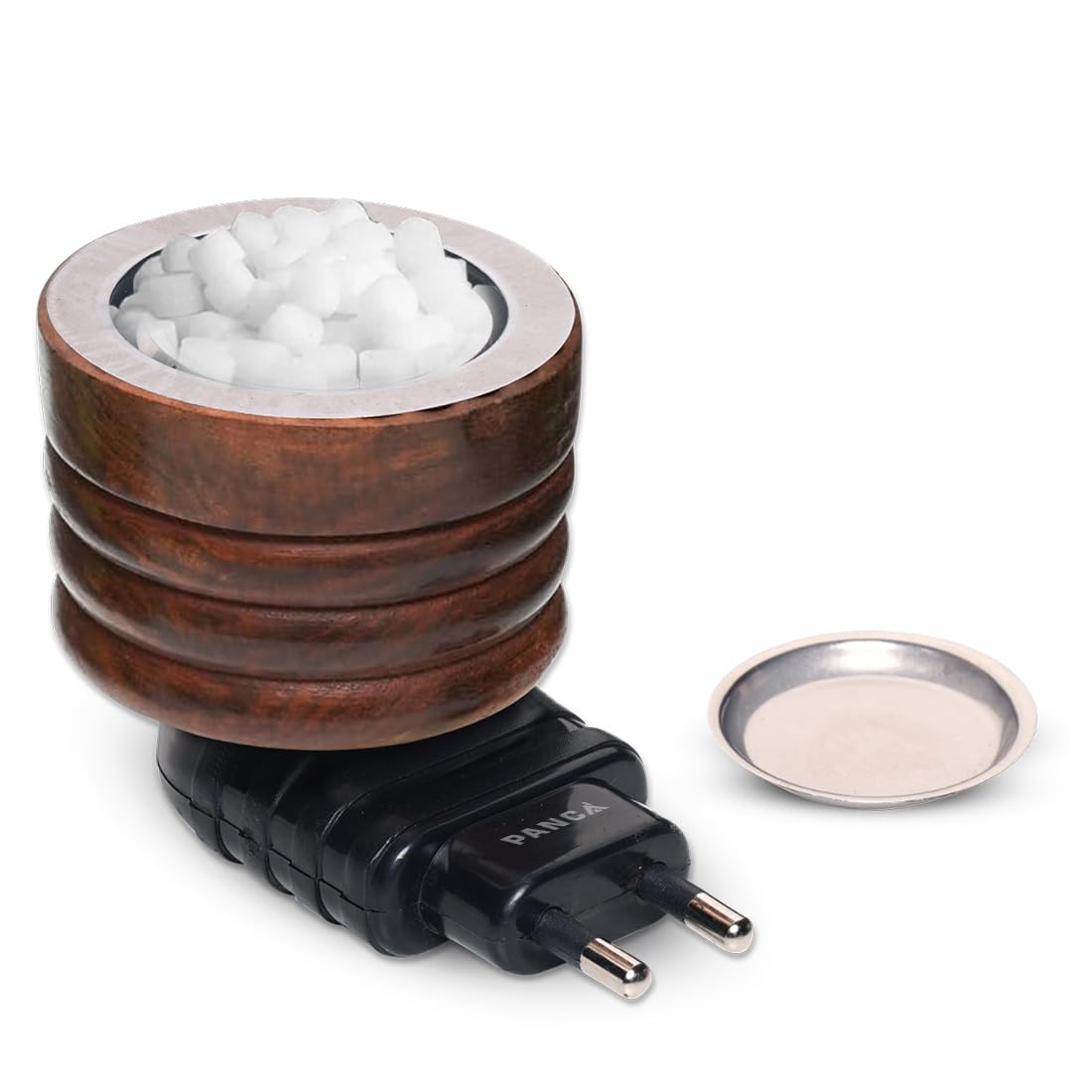 Premium Sheesham Wood Electric Incense Burner - Bakhoor Burner & Night Camphor Diffuser for Home & Office | Aromatherapy, Meditation & Relaxation | Perfect for Yoga Spaces, Bedrooms & Living Areas