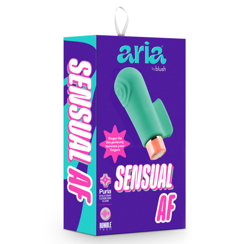 Aria Sensual AF Ergonomic Finger Vibrator - Waterproof & Rechargeable Clitoral Stimulator for Women - Perfect for Solo Play & Couples Intimacy