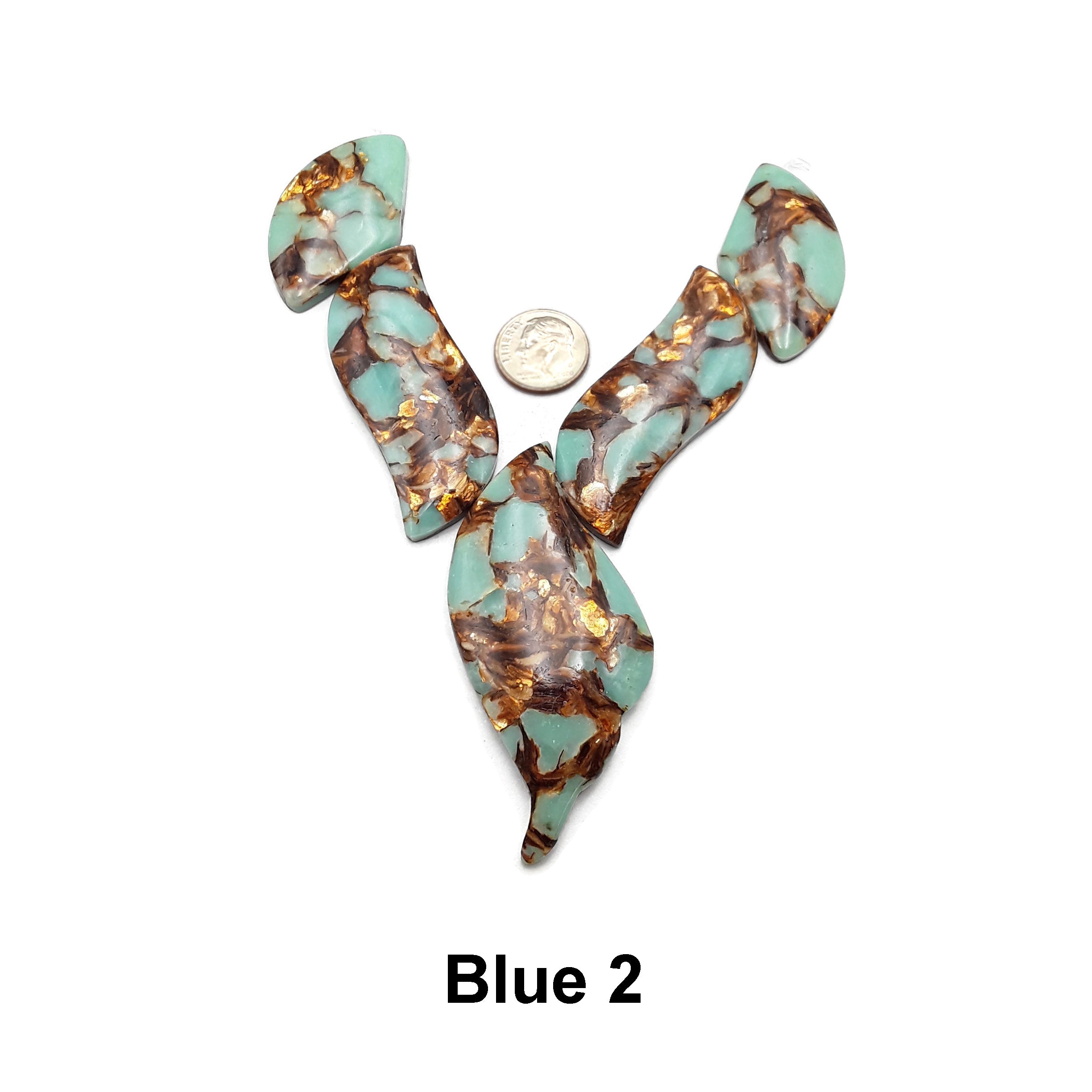 Bronzite Blue Pink Green Purple Impression Jasper Leaf Pendant Beads 35x70mm - Handmade Gemstone Jewelry for Necklace Making, DIY Crafts & Spiritual Healing