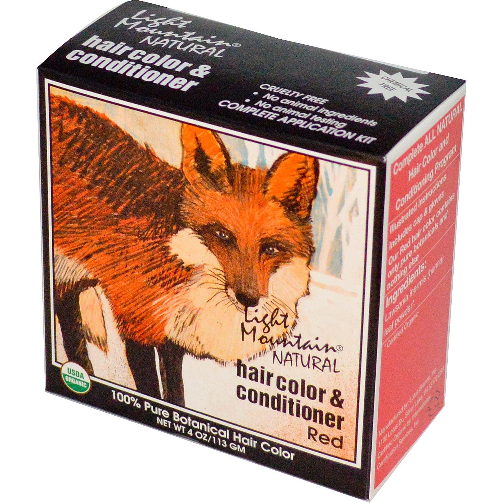 Light Mountain Natural Henna Hair Dye - Red (4 oz) for Vibrant, Chemical-Free Hair Color | Perfect for DIY Hair Coloring at Home & Organic Beauty Routines