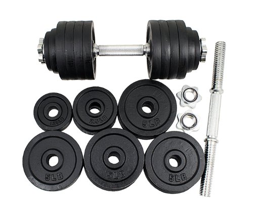 Adjustable Cast Iron Dumbbell Set (40-200 Lbs) - Black Paint with Stainless Steel Handle - Perfect for Home Gym, Strength Training & Weightlifting Workouts