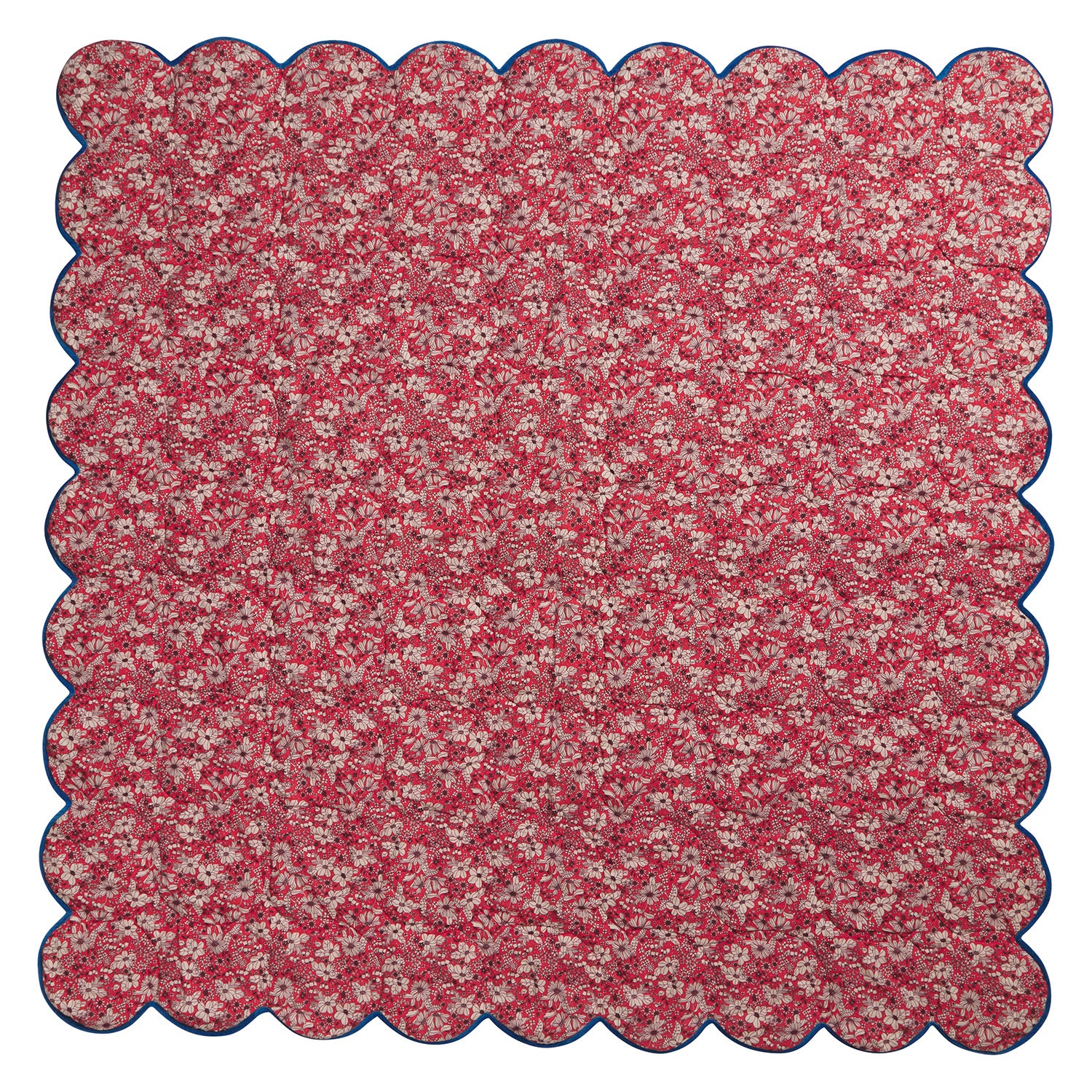 Evette Scalloped Quilted Coverlet - Soft Bedspread for Queen Size Bed, Lightweight Quilted Bed Cover with Elegant Scalloped Edge Design - Perfect for Guest Rooms, Master Bedrooms & Cozy Home Decor
