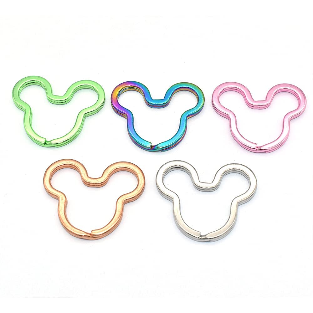 10PCS Mouse-Shaped Keychains - DIY Jewelry Charms for Necklaces, Bags & Purse Decorations - Cute Mouse Keychain Accessories for Gifts & Party Favors