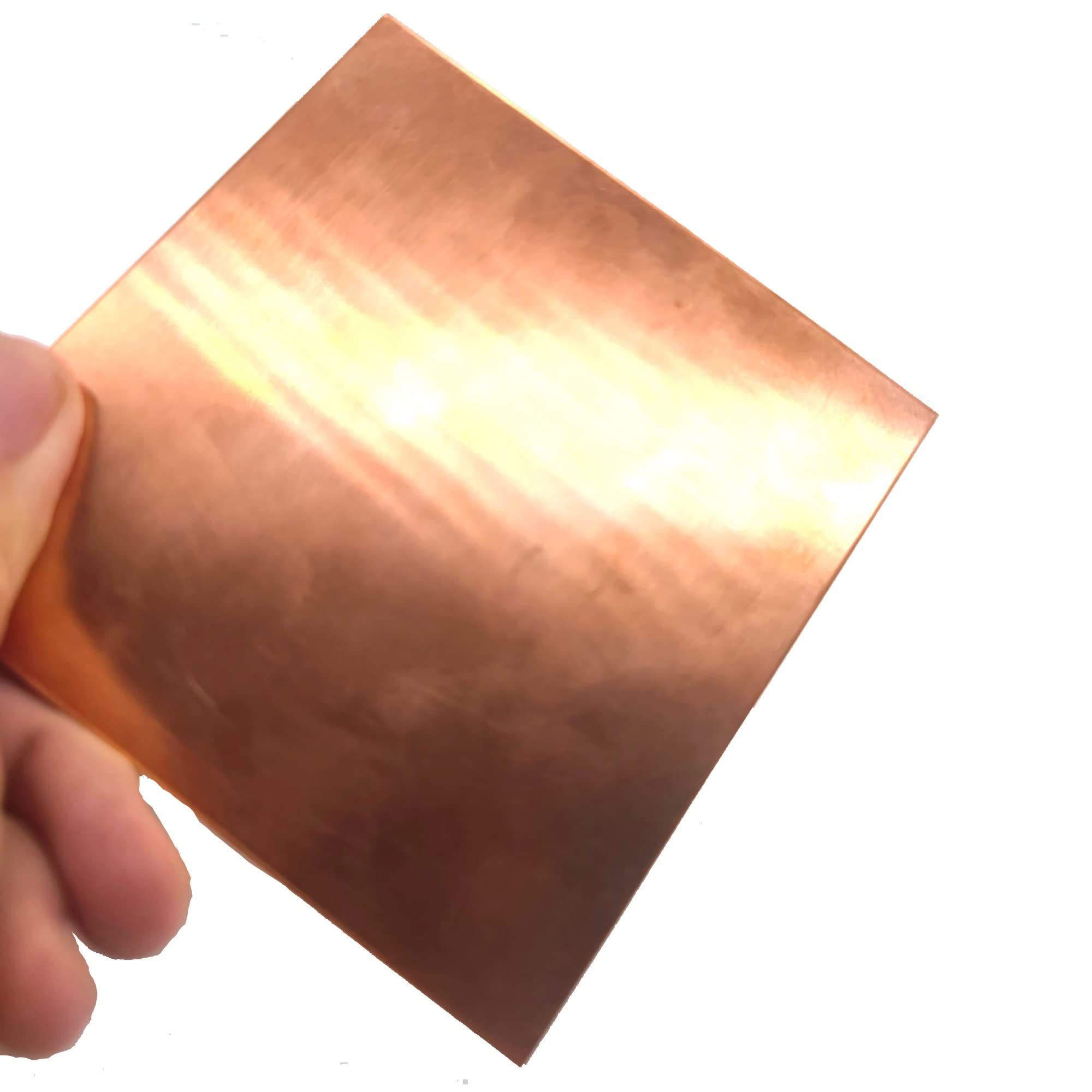 Premium LVLOZ Copper Metal Sheet 100x100mm (0.5mm Thickness) - High-Quality Flashing Copper Plate for DIY Crafts, Jewelry Making & Electrical Projects - Perfect for Home Repair, Art Projects and Industrial Use