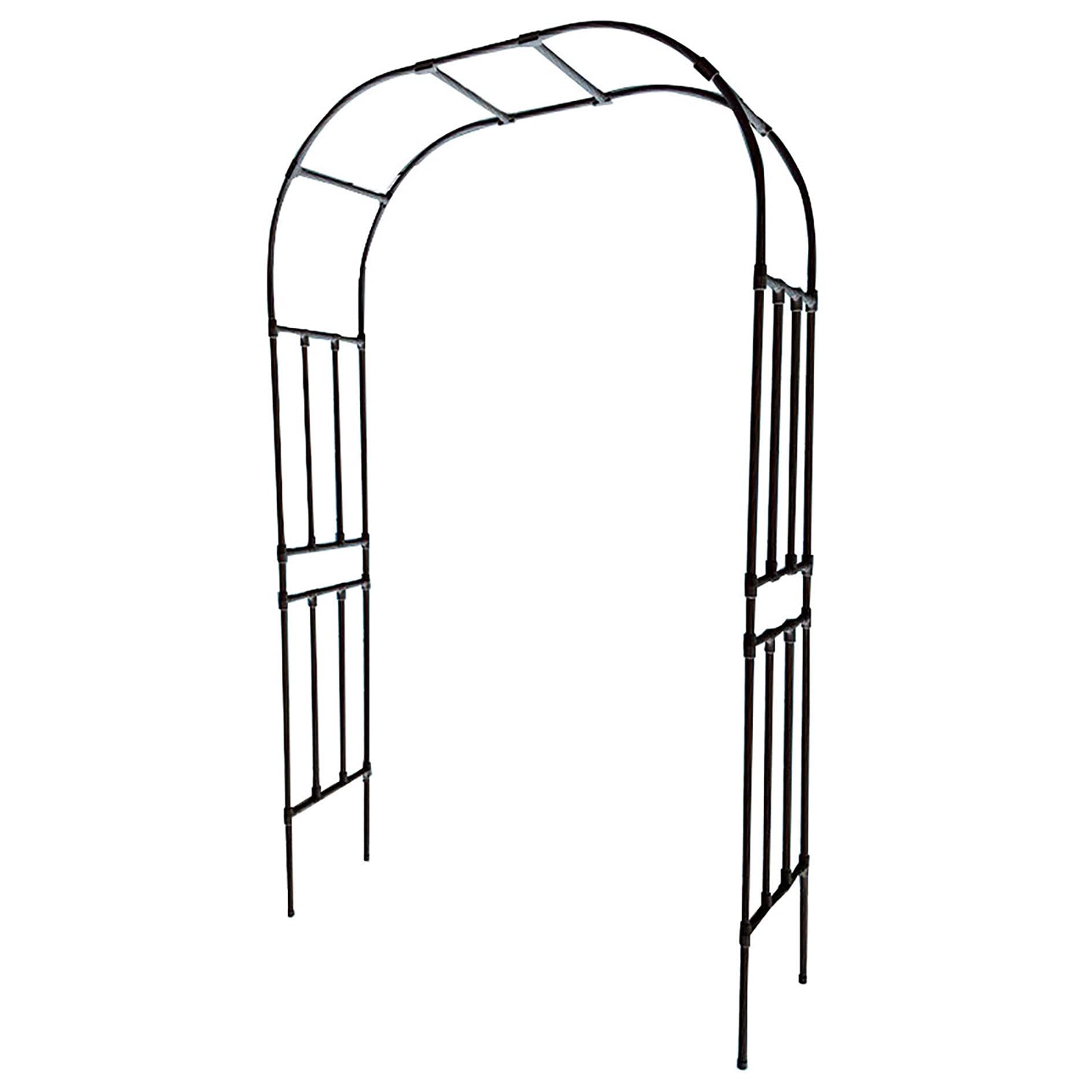 Outdoor Garden Arbor Pergola Arch - Metal Climbing Plant Trellis for Roses, Vines & Flowers - Perfect for Backyard, Patio, Lawn, Wedding Ceremony & Courtyard Decor