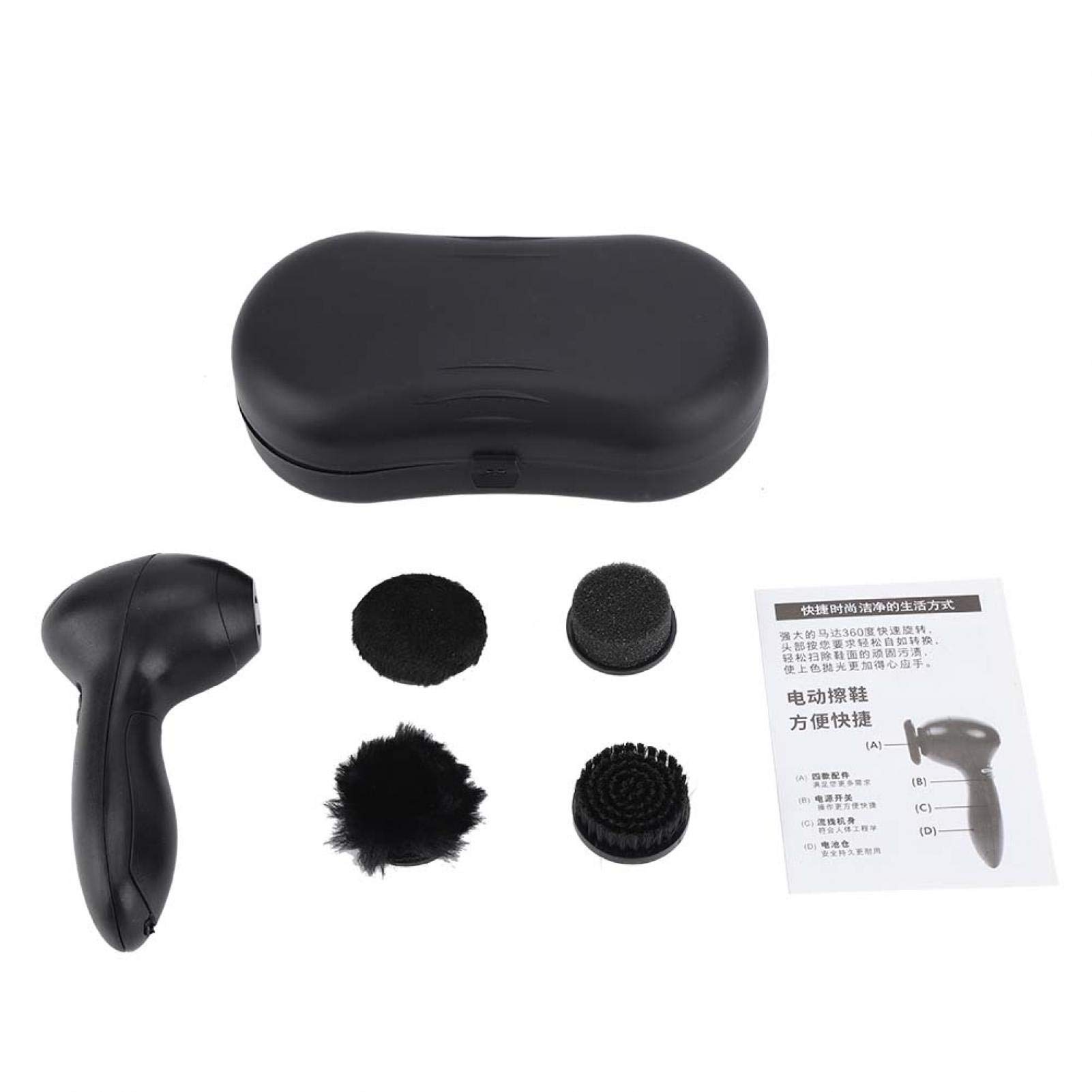 Wosume Professional Portable Leather Electric Brush - Electric Shoe Polisher for Car Seats, Bags & Shoes - Efficient, Easy to Carry & Saves Time | Perfect for Home, Office & Travel Leather Care