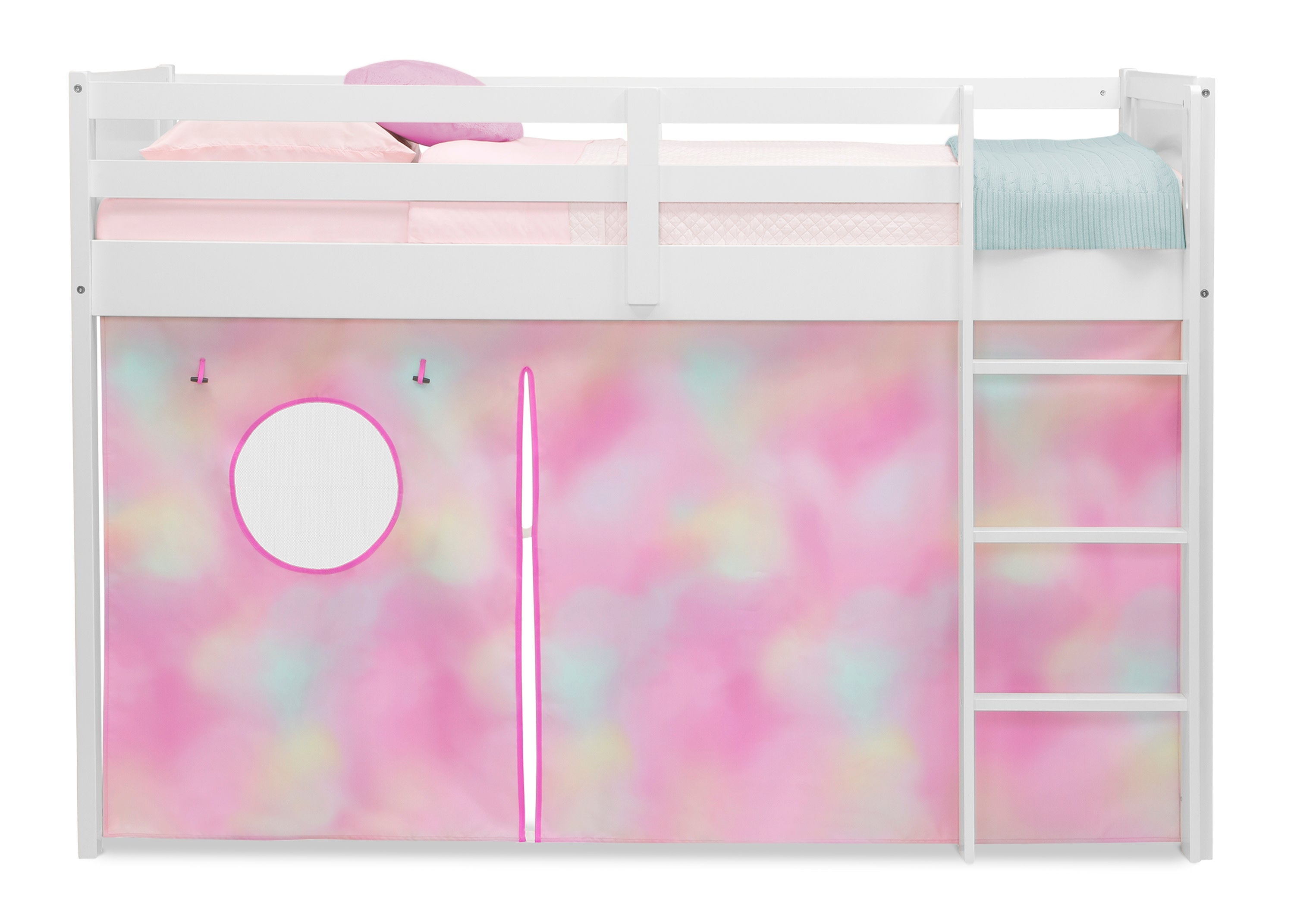 Bed Tent & Curtain Set for Twin Loft or Bunk Bed - Privacy Canopy for Kids & Teens - Perfect for Dorm Rooms, Sleepovers & Small Spaces (Bed Sold Separately)