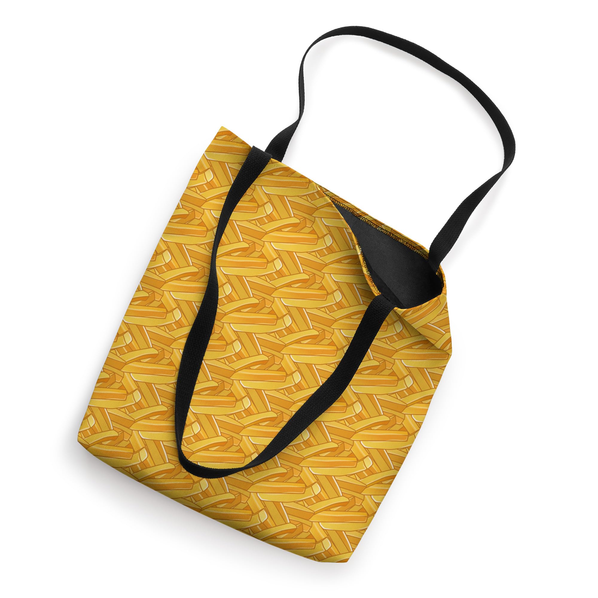 Stylish French Fries Tote Bag - Cute Potato Print Reusable Grocery Shopping Bag - Perfect for Picnics, Beach Trips & Farmers Market