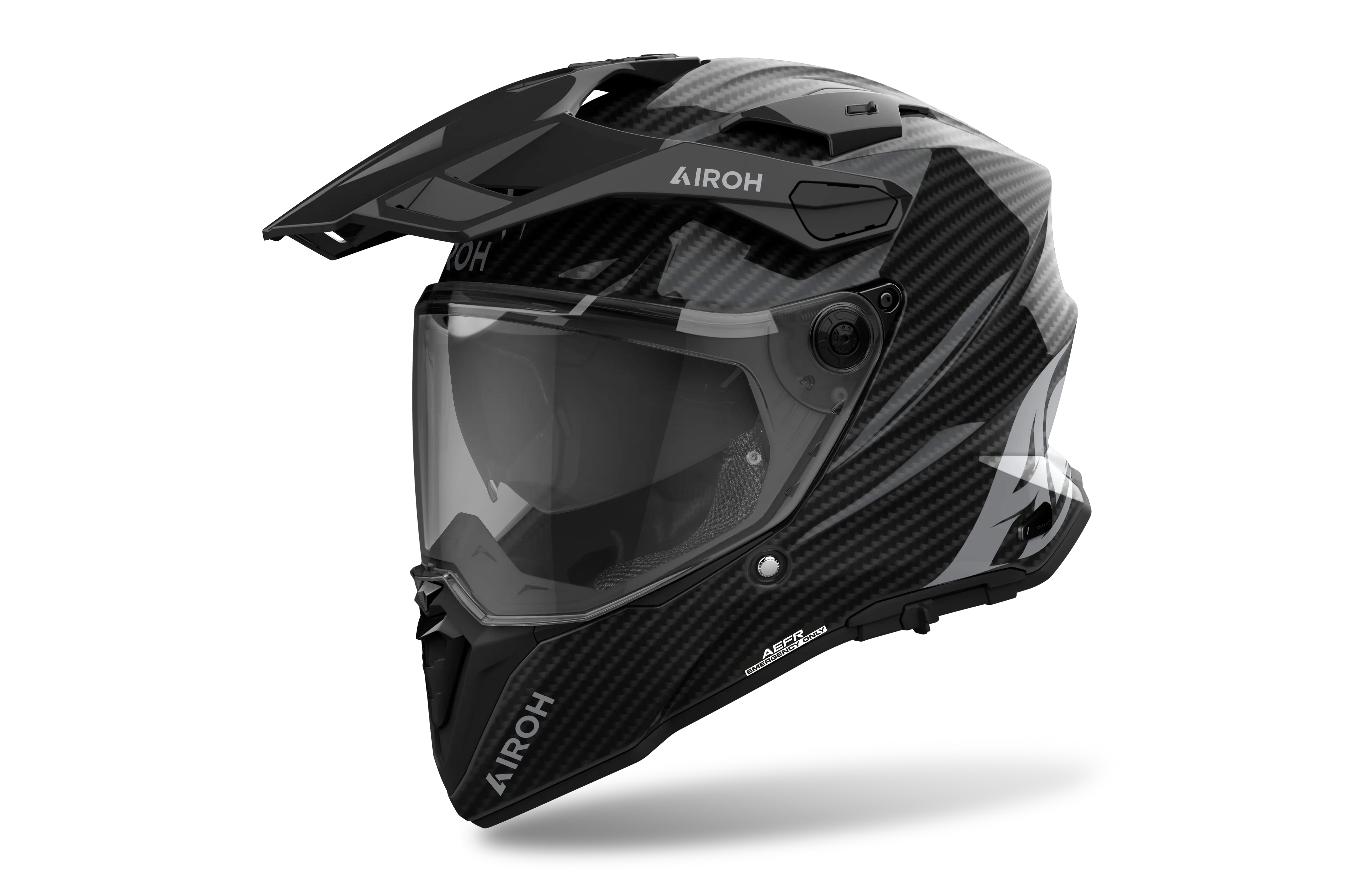 Airoh Commander 2 Full Gloss Carbon Motorcycle Helmet - Lightweight DOT & ECE Certified for Street & Racing - Perfect for Urban Commuting & Track Days