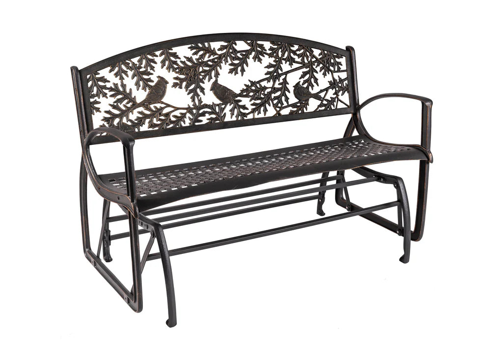 Outdoor Cardinal Glider Bench - Durable Weather-Resistant Garden Swing for Patio, Deck, or Backyard Relaxation | Perfect for Porch, Lawn, and Outdoor Living Spaces