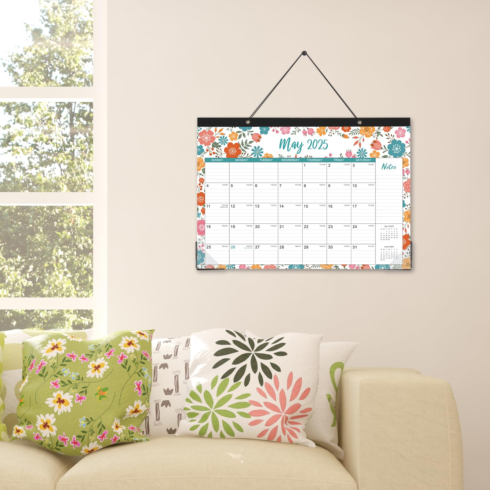 2025 Large Monthly Desk Calendar - Jan to Dec 2025 | 17