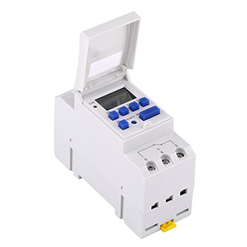 Industrial Grade Digital Timer - High Accuracy Programmable Timer with Anti-Interference Technology for Neon Lamps, Radio Production & Street Light Control (12V DC) | Perfect for Commercial Lighting, DIY Electronics & Industrial Automation Projects