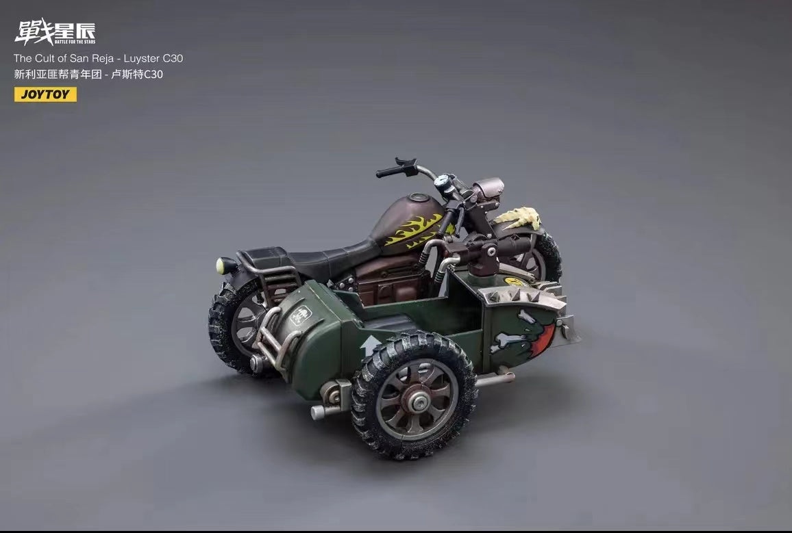 JOYTOY 1/18 Scale Motorcycle Model - The Cult of San Reja Luyster C30 Collectible Toy for Adults | Perfect for Display, Gift Giving & Action Figure Dioramas