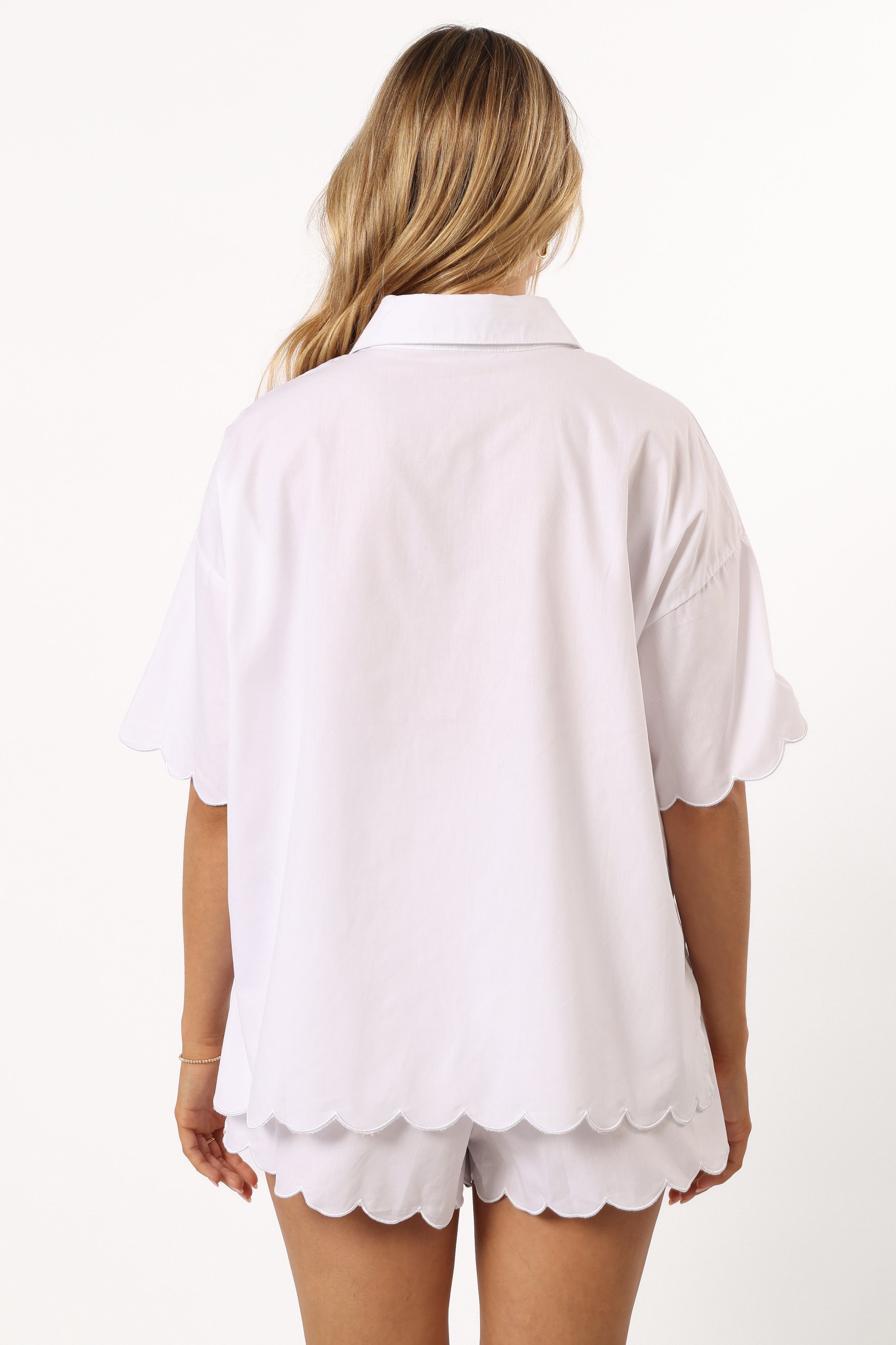 Katy Women's High Waisted White Shorts - Comfortable & Stylish for Summer, Travel, and Casual Outings