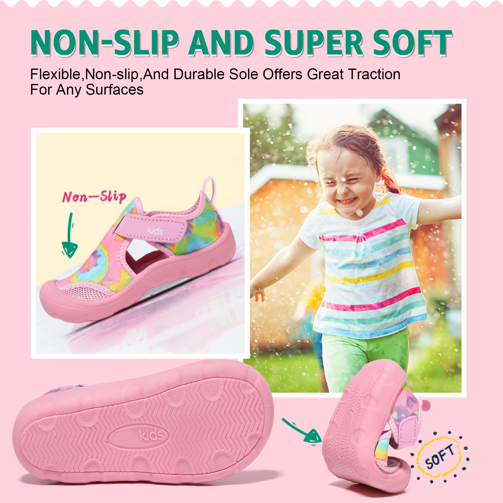 **Best Toddler Water Shoes for Boys & Girls - Quick-Dry Non-Slip Beach Swim Shoes for Pool, Ocean & Water Play - Lightweight & Comfortable Baby Aqua Shoes**