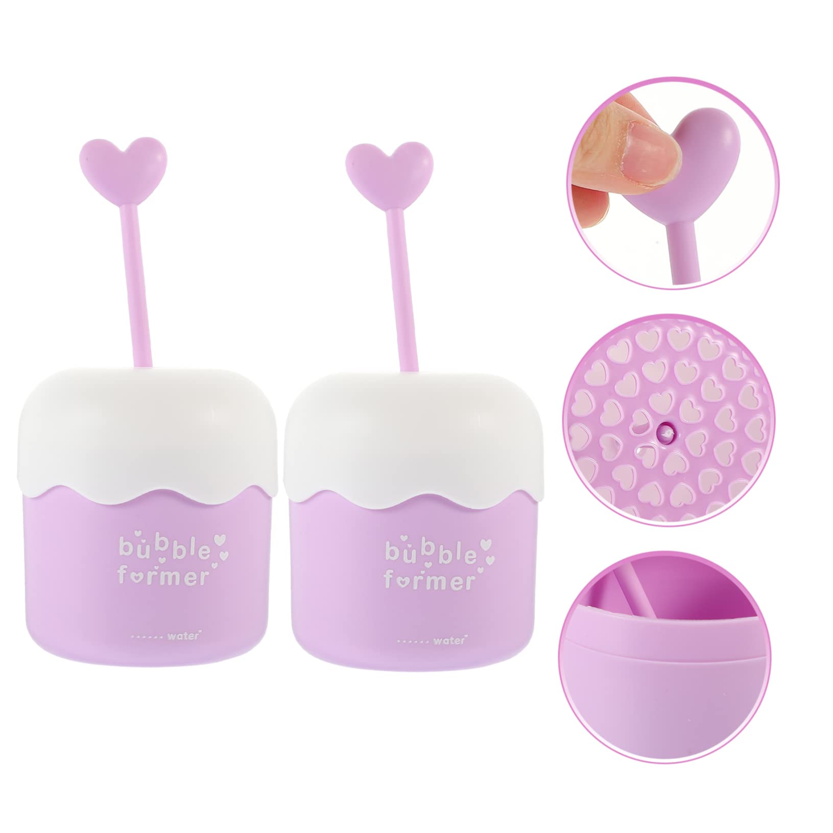 DOITOOL 2 Pack Portable Facial Foam Bubble Maker Cup - Macaron Color Press Foam Dispenser for Gentle Face Wash | Perfect for Daily Skincare Routine & Travel Essentials
