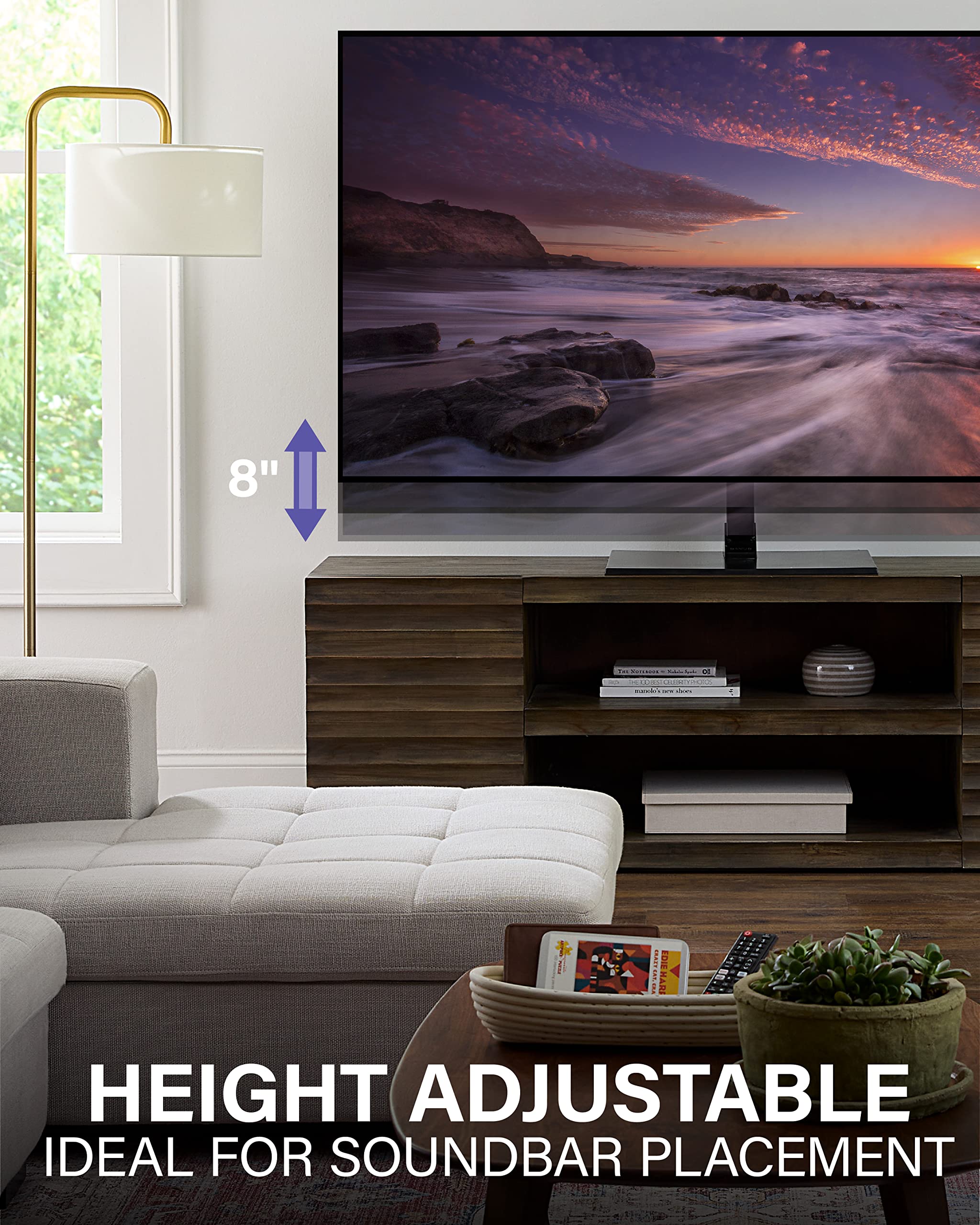 SANUS Universal TV Stand - Heavy Duty Swivel Base Replacement Stand for 32