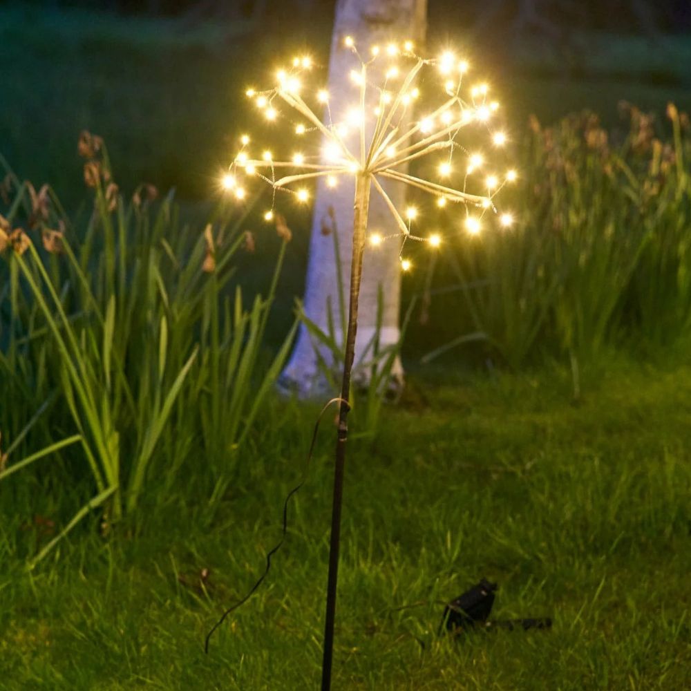 Lumina Solar Powered Dandelion Outdoor Lights - Waterproof Garden Decor for Patio, Yard, and Pathway Lighting | Perfect for Backyard, Lawn, and Landscape Decoration