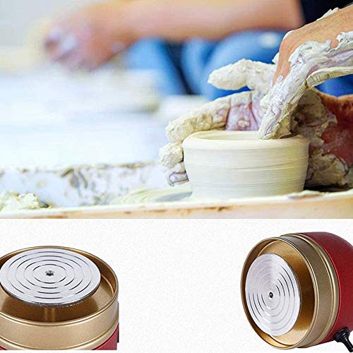 Mini Electric Pottery Wheel Machine for DIY Ceramic & Clay Art - Compact Crafting Tool with Removable Tray - Perfect for Home Studios, Classroom Projects & Beginner Potters