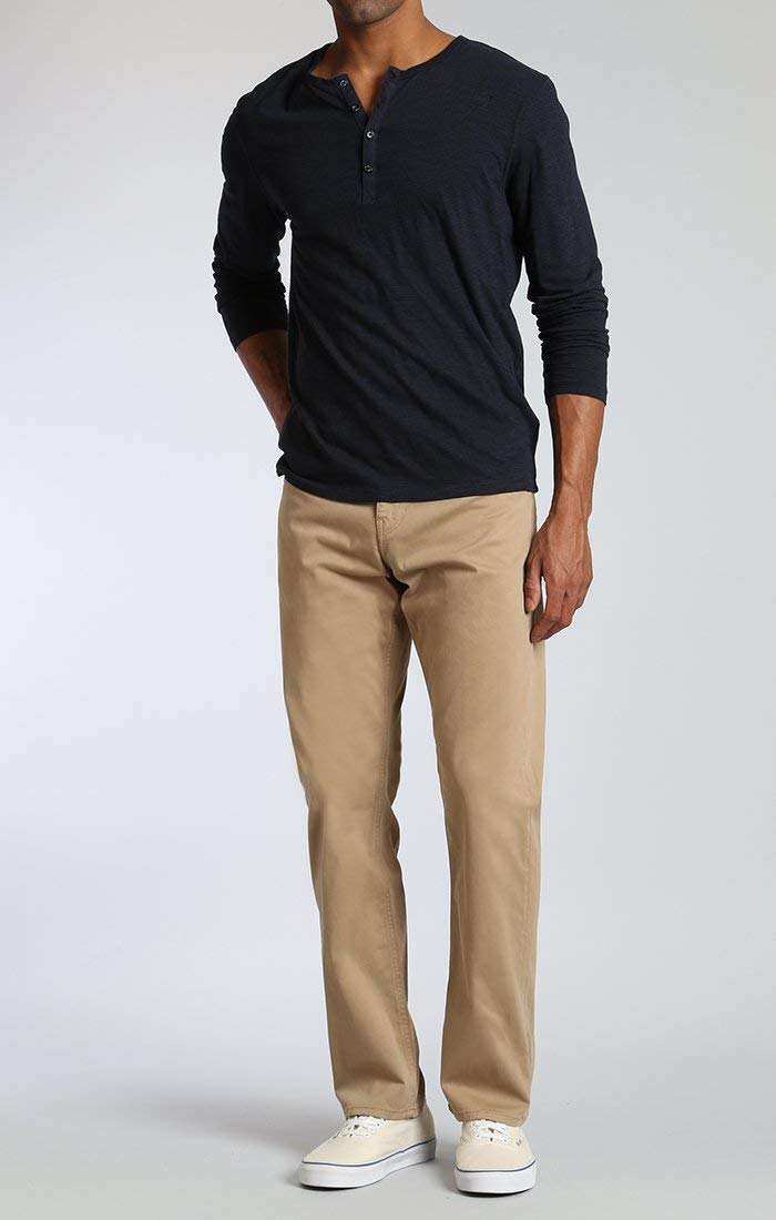 Mavi Matt Classic Men's Straight Leg Pants - Mid-Rise Relaxed Fit Work Pants for Men | Comfortable Office Wear & Casual Everyday Pants