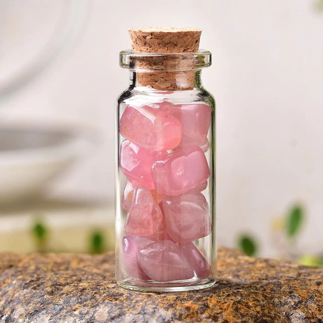 Fairy Crystals Mini Flask - Elegant Portable Glass Bottle for Essential Oils, Perfume & Liquids | Perfect for Travel, Gifts & DIY Beauty Products