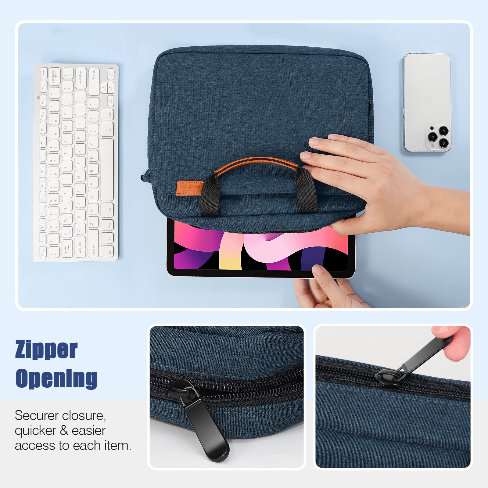 MoKo 12.9 Inch Tablet Sleeve Case - Compatible with iPad Pro 13