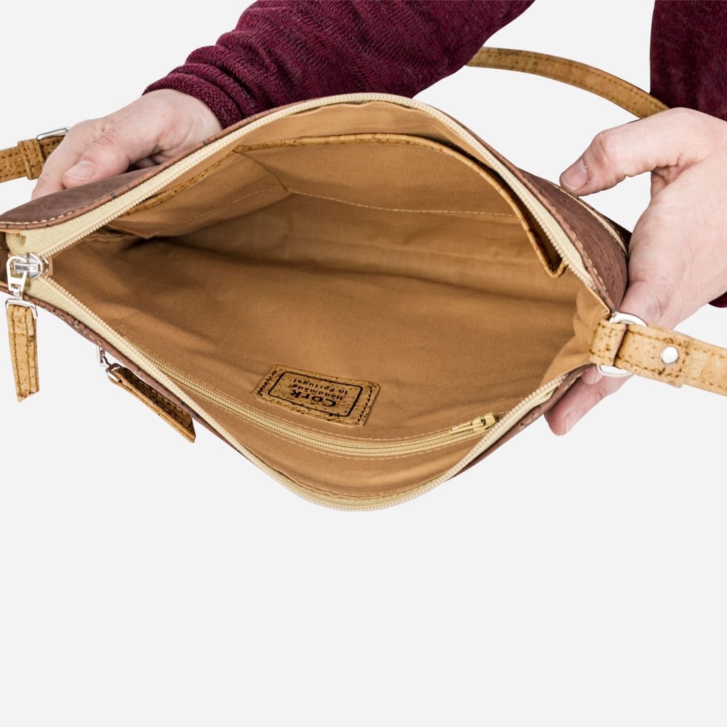 Vegan Leather Crossbody Purse for Women | Handmade in Portugal | Lightweight & Stylish for Everyday Use, Travel & Shopping