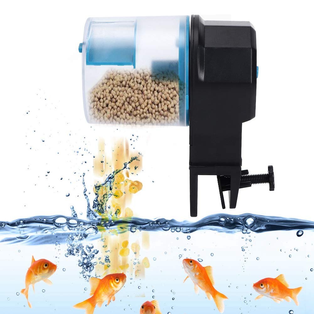 Automatic Fish Feeder for Aquarium - Programmable Timer Food Dispenser for Fish Tank | Perfect for Vacation, Weekend Getaways & Daily Feeding