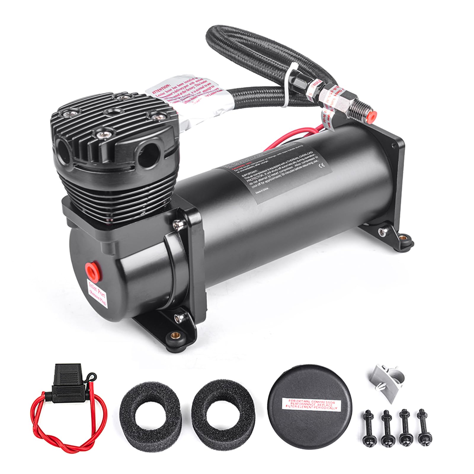 200 PSI Heavy Duty Air Horn Compressor Kit with 1/4