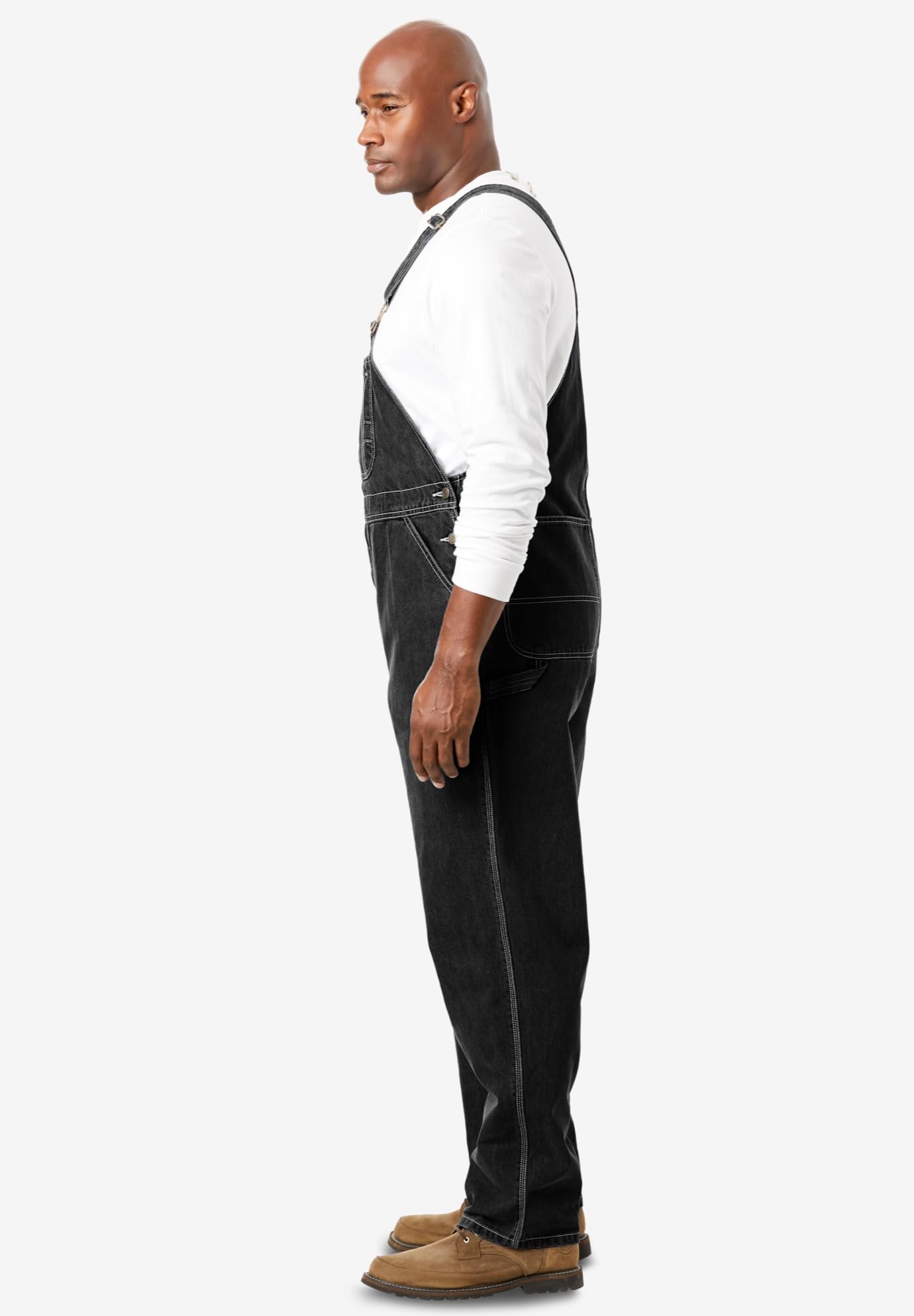KingSize Men's Big & Tall Denim Overalls by Boulder Creek - Durable Workwear for Farming, Construction & Outdoor Activities