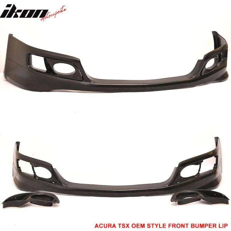 2006-2008 Acura TSX OEM Style Front Bumper Lip Spoiler - Unpainted PU Material for Enhanced Aerodynamics & Sporty Look - Perfect for Car Enthusiasts & Street Racing