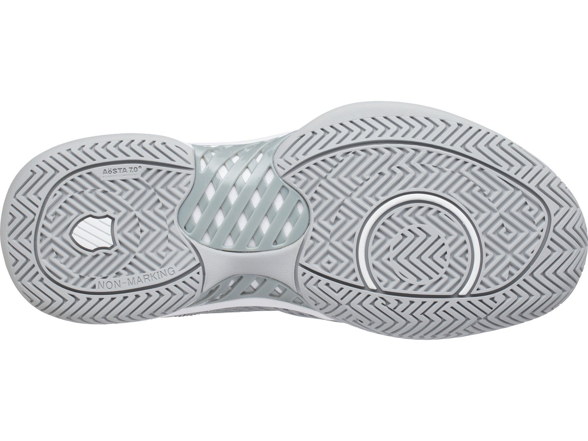 K Swiss Express Light Women's Pickleball Shoes - Breathable Tennis Shoes for Women with Cushioned Support | Grey & White | Perfect for Pickleball, Tennis & Court Sports